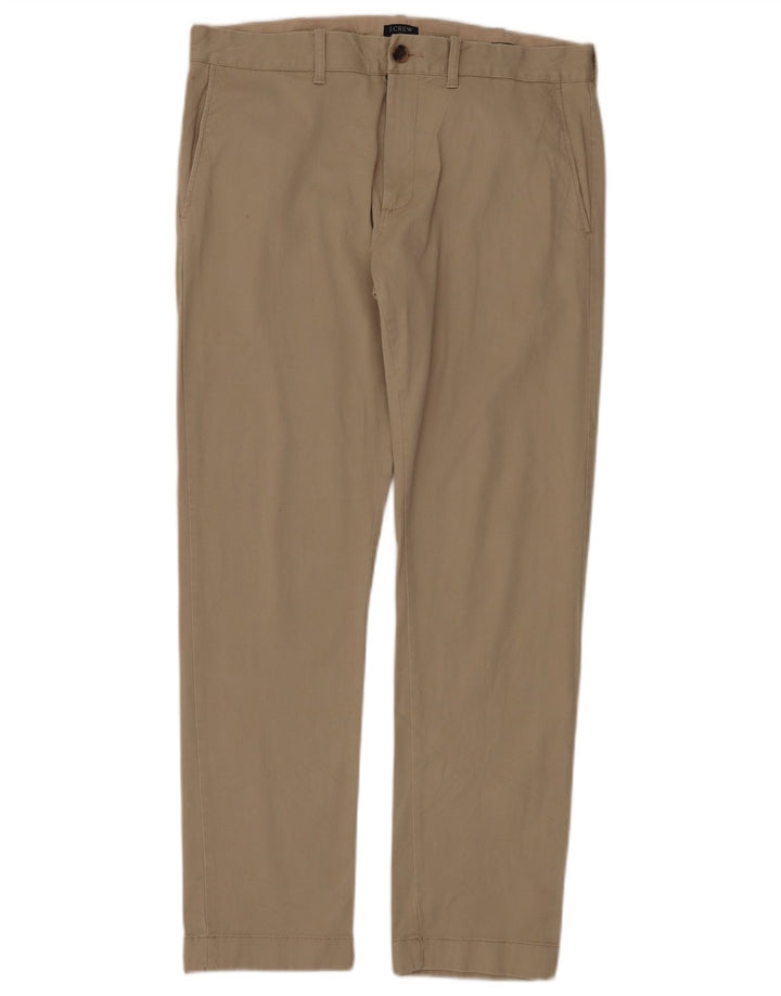 J. Crew Womens Slim Fit Chino Trousers W32 L30 Beige Cotton