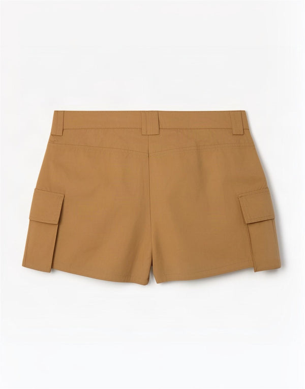 Zara Womens Cargo Shorts Medium W28 Beige Polyester