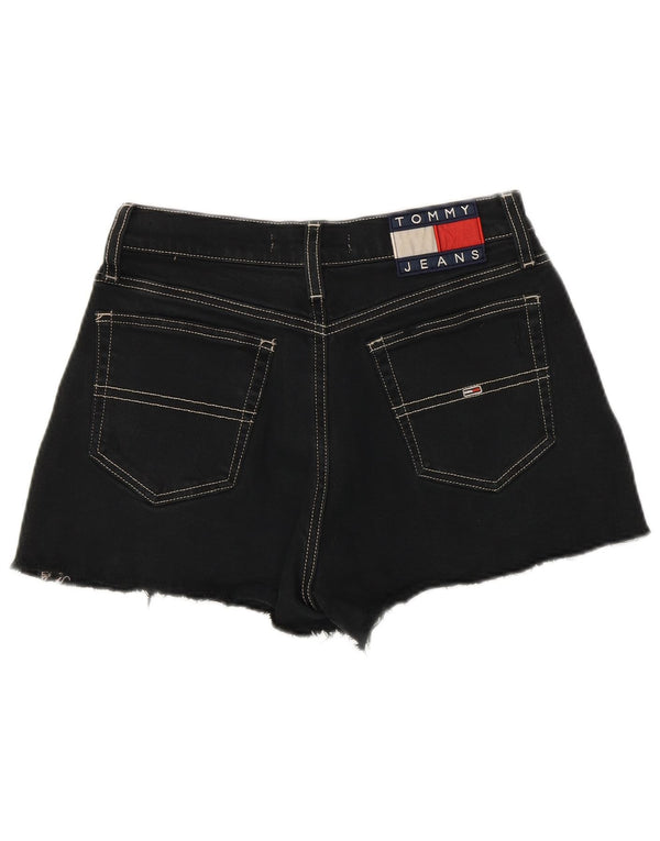 Tommy Hilfiger Womens Denim Shorts W26 Small  Black