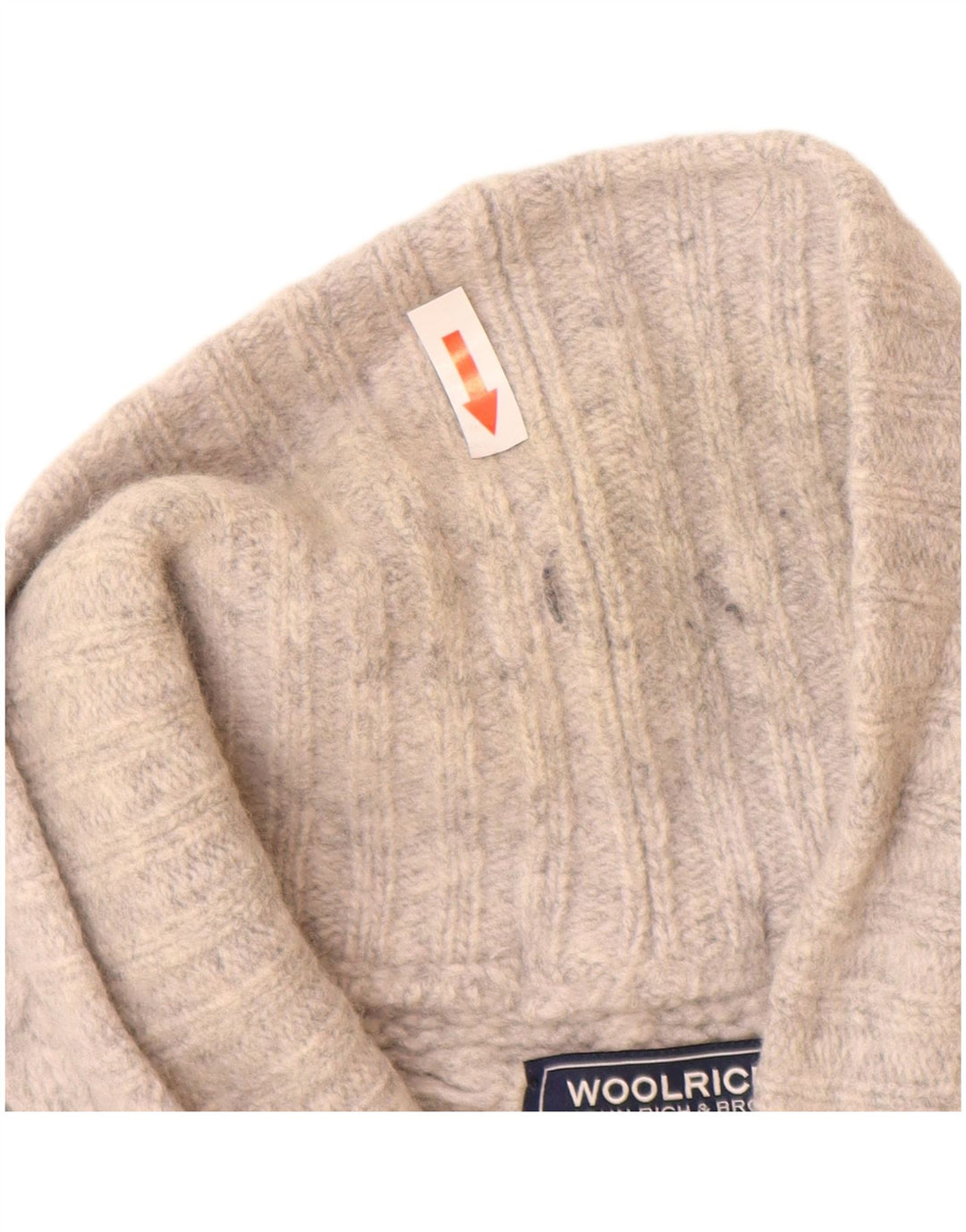 Woolrich Mens Cardigan Sweater Medium Grey Wool