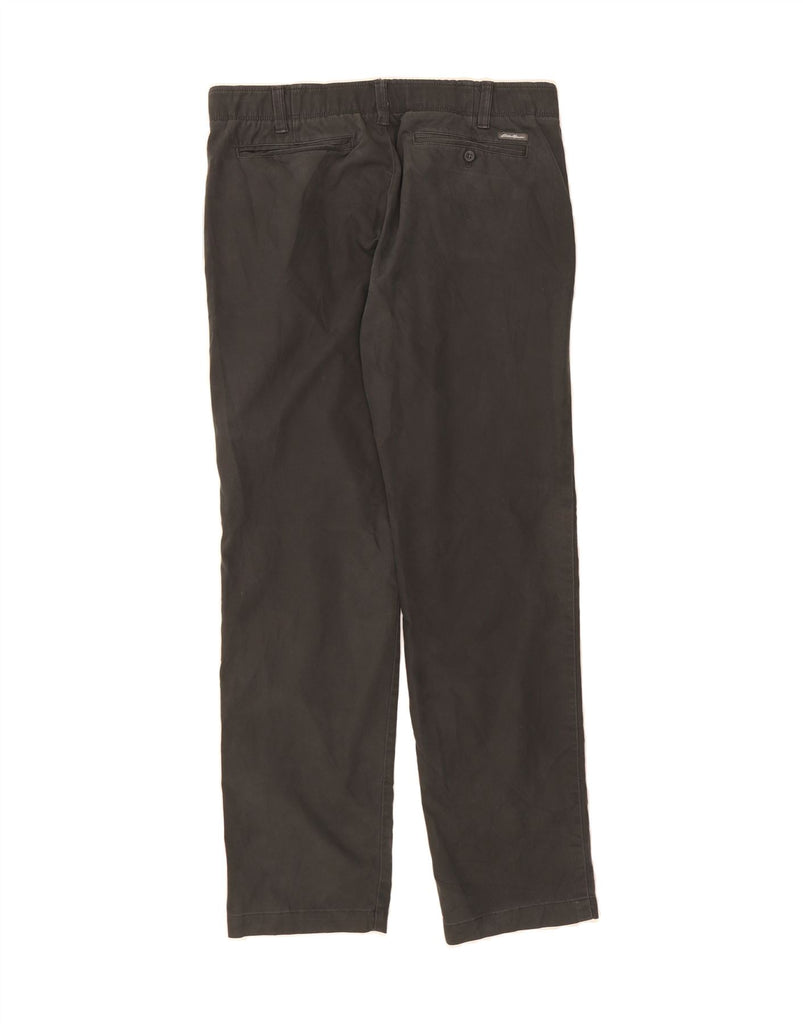 EDDIE BAUER Mens Straight Chino Trousers W36 L34 Grey Cotton Vintage Eddie Bauer and Second-Hand Eddie Bauer from Messina Hembry 