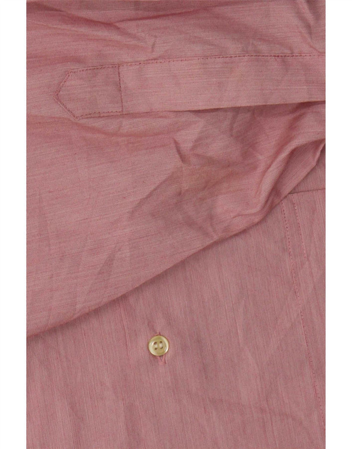 Pierre Cardin Mens Shirt Size 41 Medium Pink Polyester