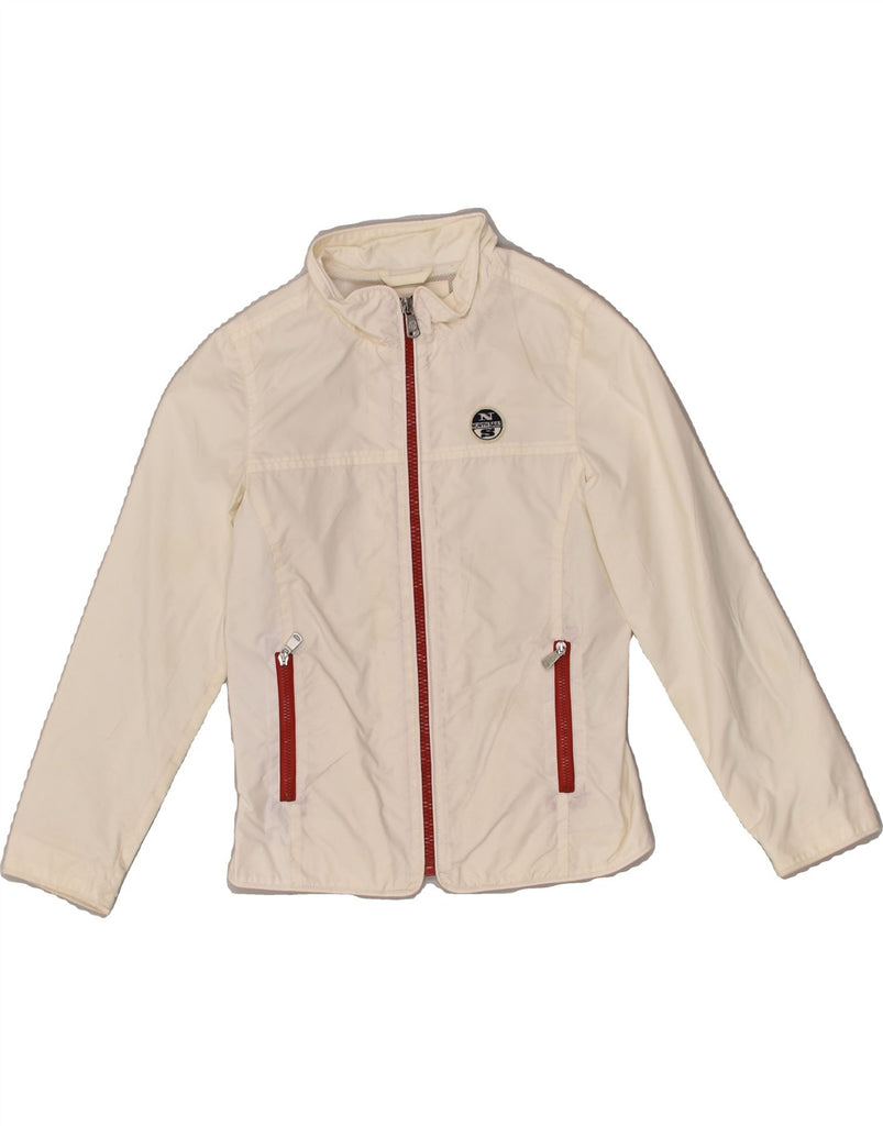 NORTH SAILS Boys Bomber Jacket 7-8 Years Beige Nylon | Vintage North Sails | Thrift | Second-Hand North Sails | Used Clothing | Messina Hembry 