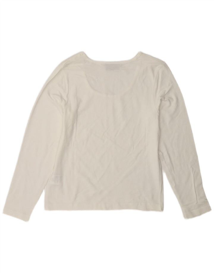WRANGLER Womens Top Long Sleeve UK 18 XL White Cotton