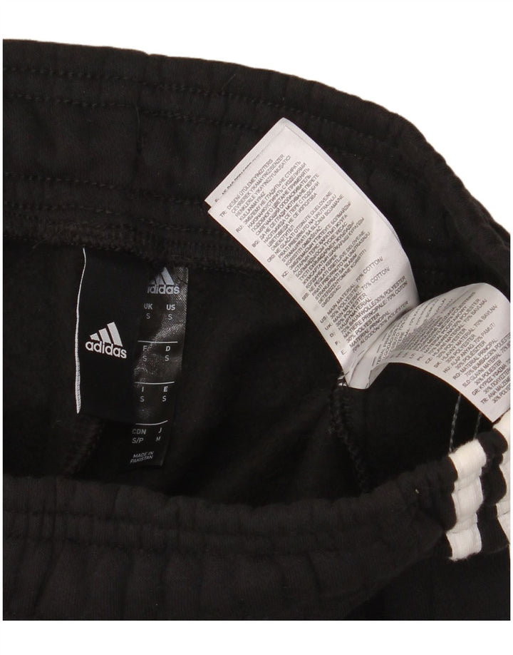 ADIDAS Mens Tracksuit Trousers Joggers Small  Black Cotton