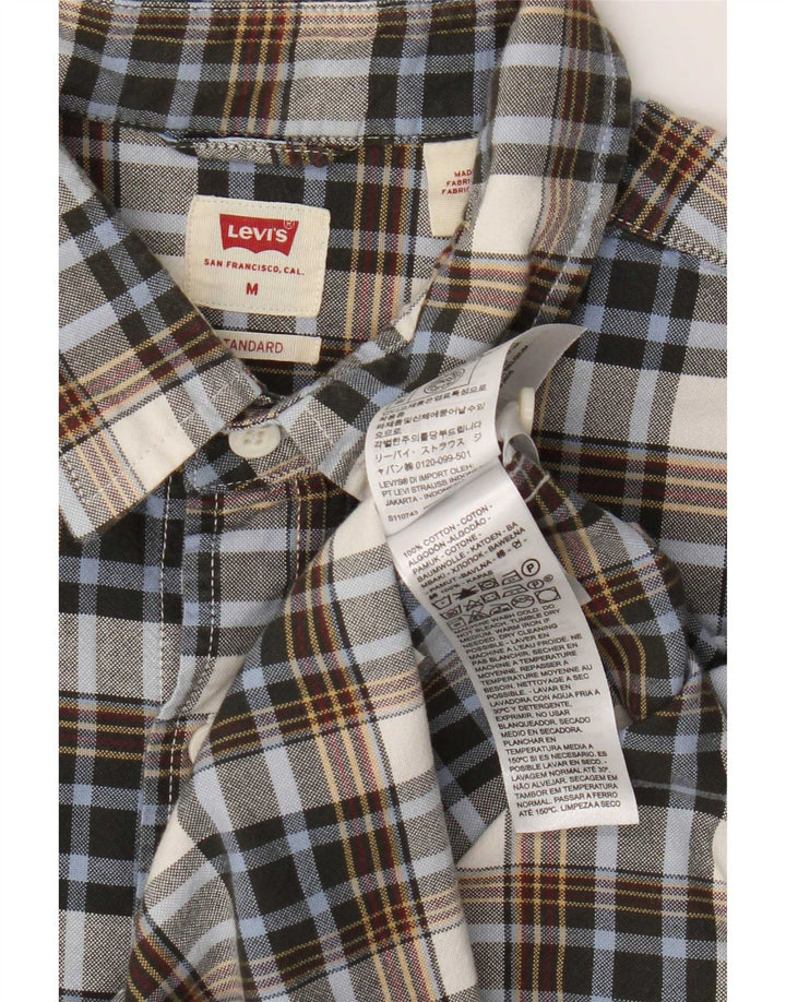 Levi's Mens Standard Fit Shirt Medium Multicoloured Check Cotton