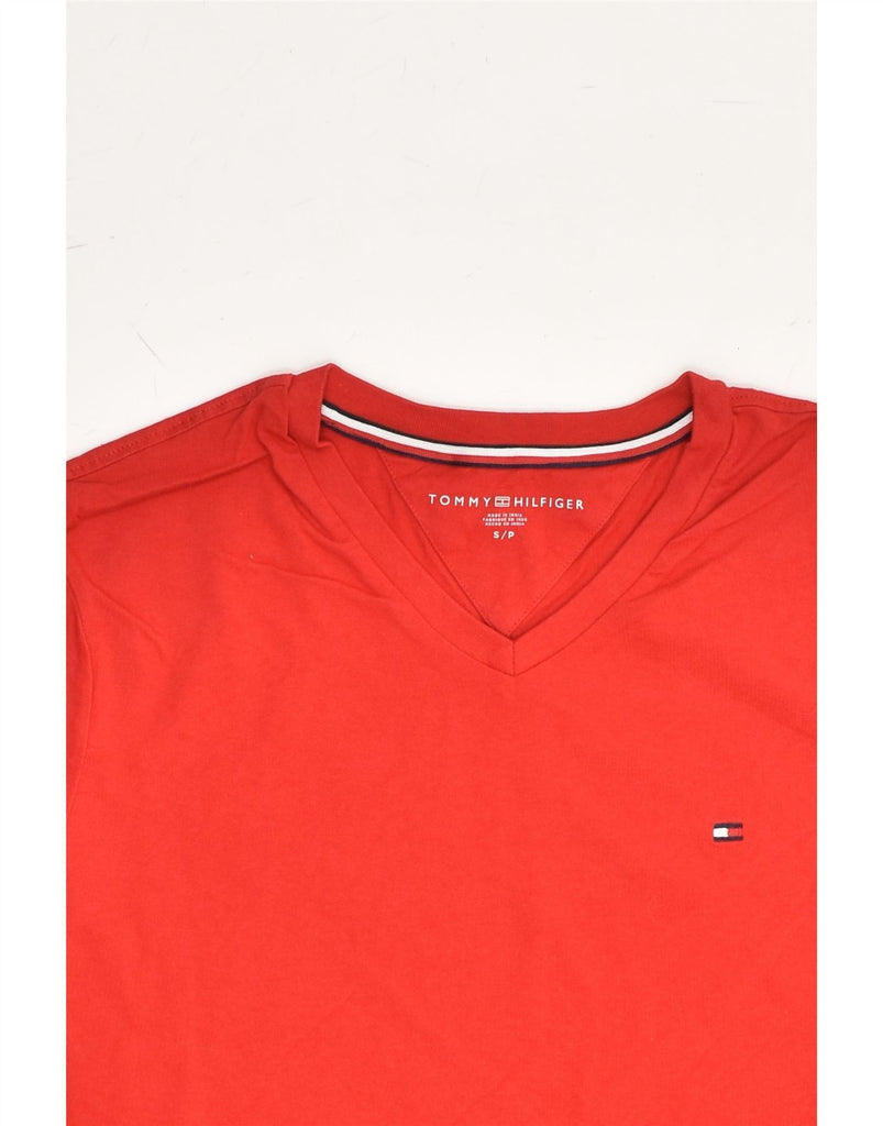 TOMMY HILFIGER Mens T-Shirt Top Small Red Cotton | Vintage Tommy Hilfiger | Thrift | Second-Hand Tommy Hilfiger | Used Clothing | Messina Hembry 