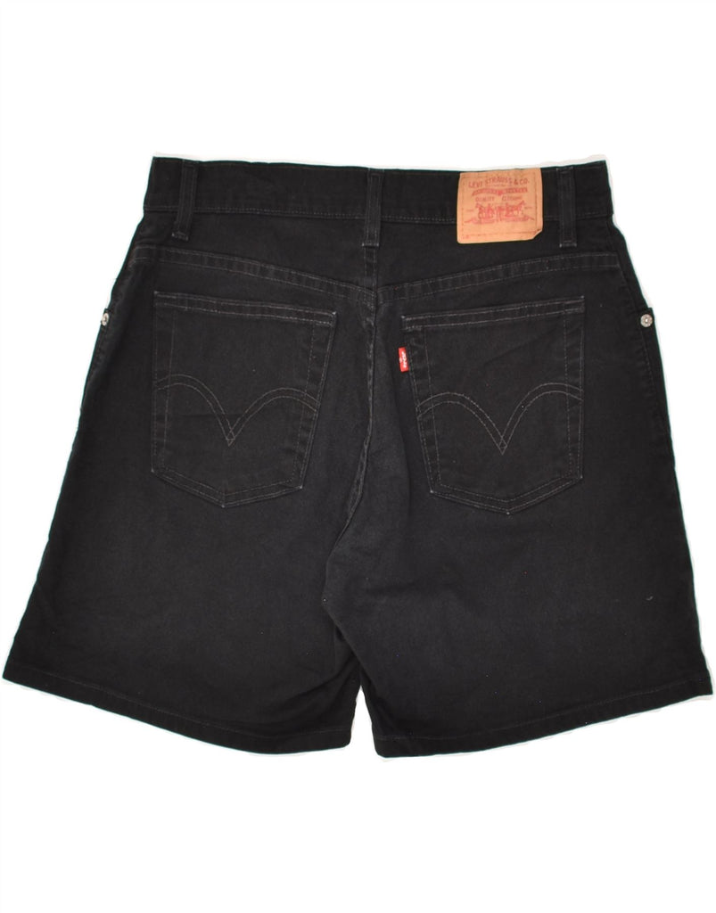 LEVI'S Girls Denim Shorts 10-11 Years W27 Black Cotton | Vintage Levi's | Thrift | Second-Hand Levi's | Used Clothing | Messina Hembry 