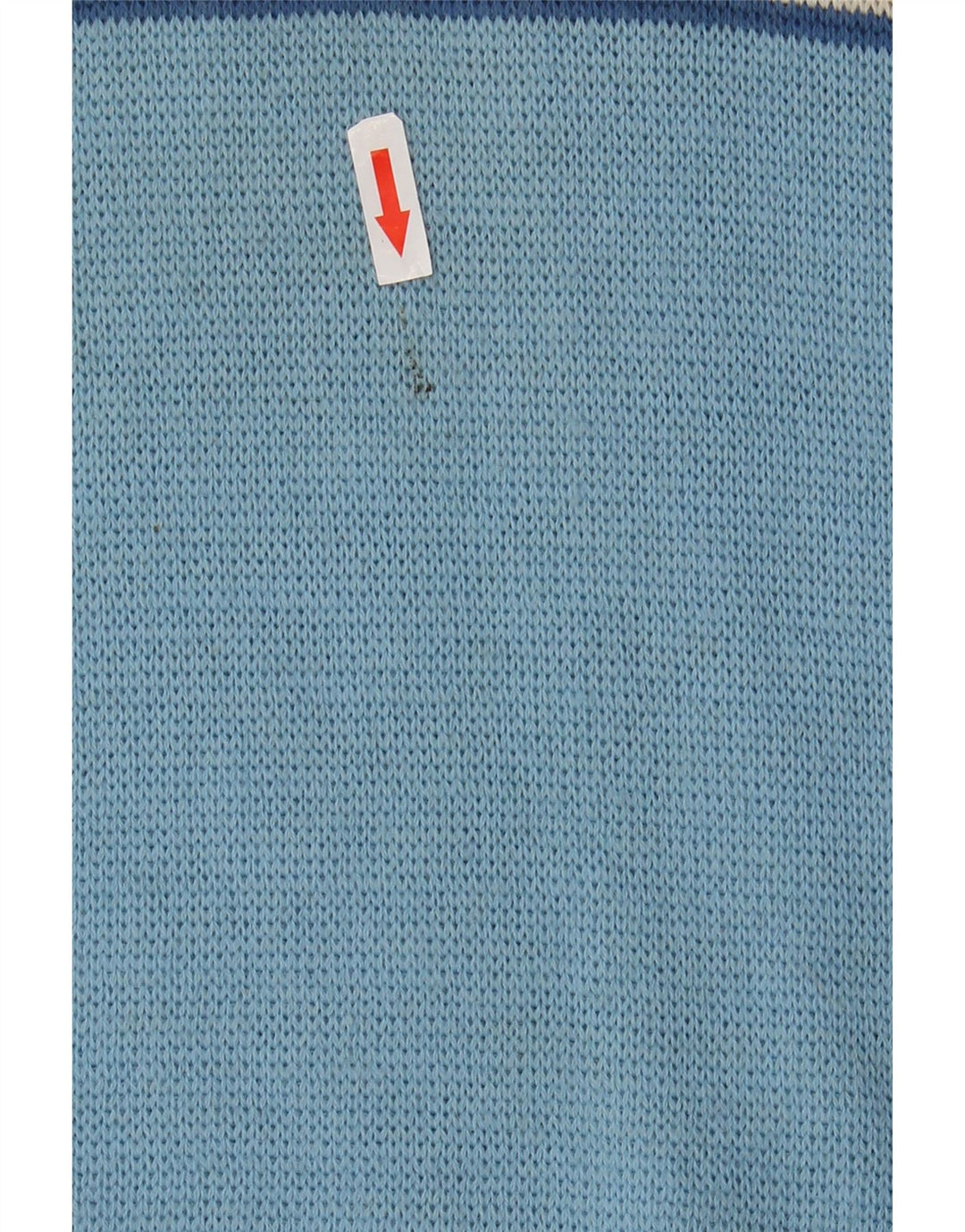 Vintage Mens Crew Neck Jumper Sweater IT 48 Small Blue Colourblock