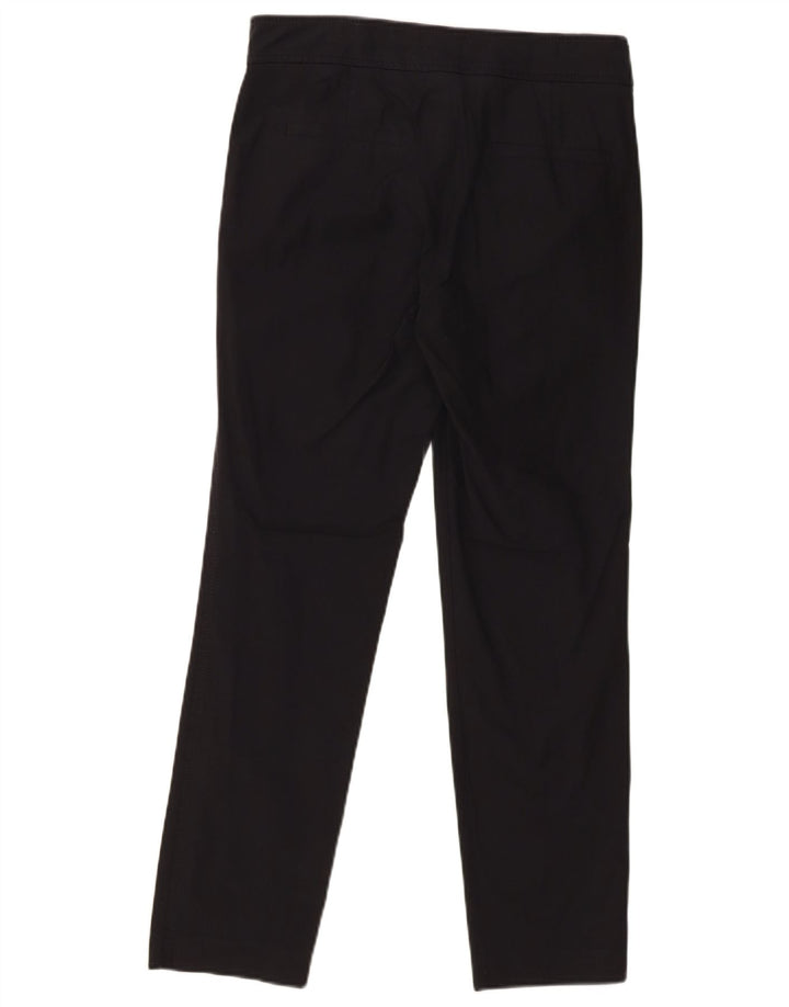 MASSIMO DUTTI Womens Slim Chino Trousers EU 38 Small W28 L28 Black