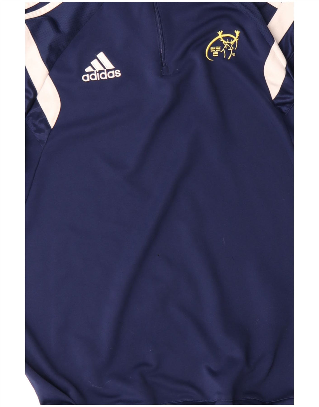 Adidas Mens Munster Rugby Pullover Tracksuit Top Large Navy Blue