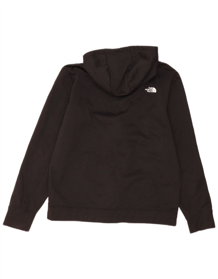 The North Face Mens Zip Hoodie Sweater Large Black Polyester