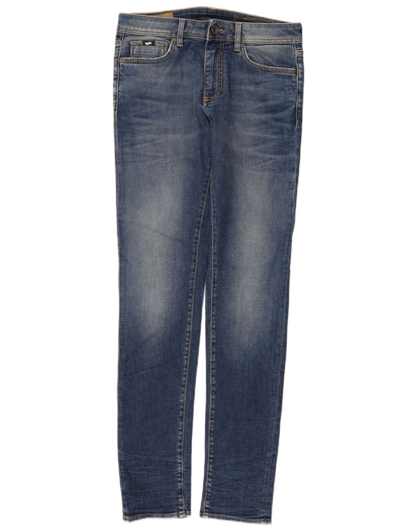 Gas Womens Skinny Jeans  W32 L34 Blue Cotton