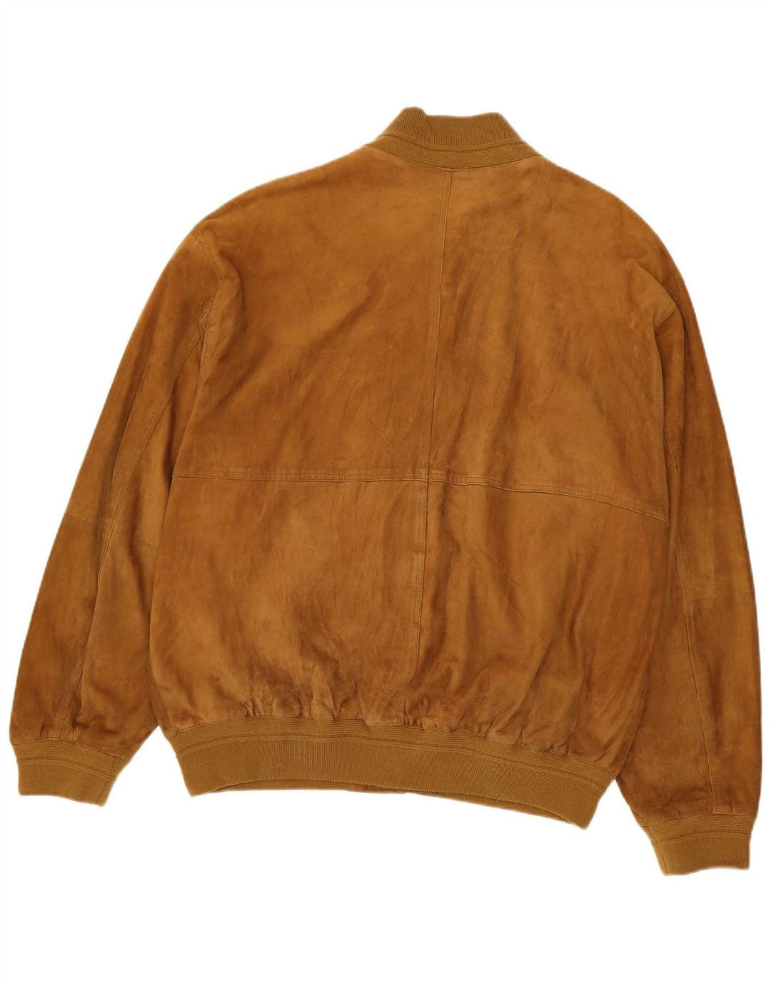 Luca D'altieri Mens Suede Bomber Jacket IT 56 3XL Brown Leather