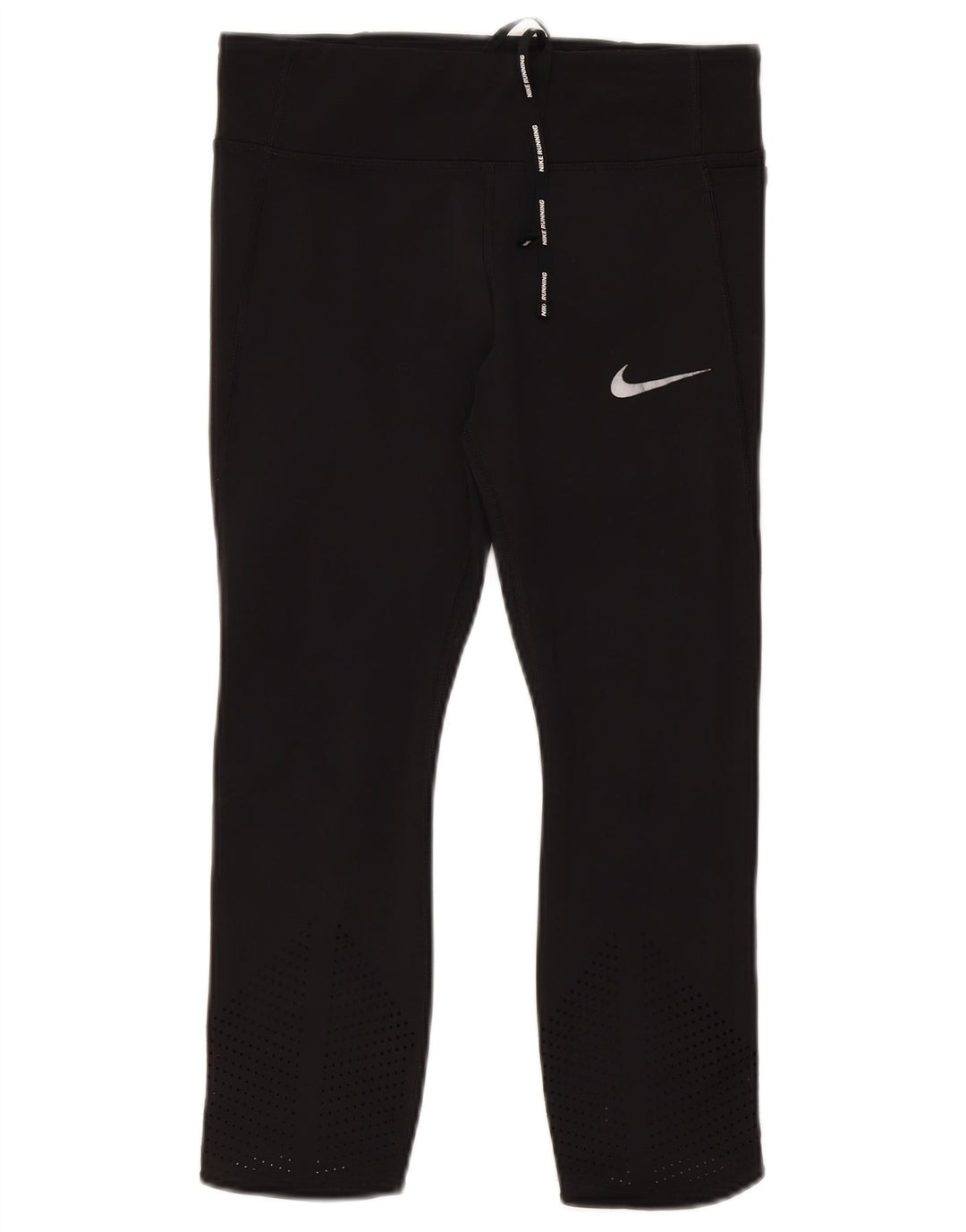 Nike Womens Dri Fit Capri Leggings UK 12 Medium  Black