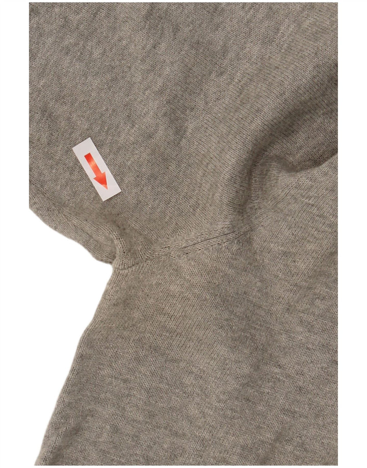 Jack & Jones Mens V-Neck Jumper Sweater XL Grey Cotton