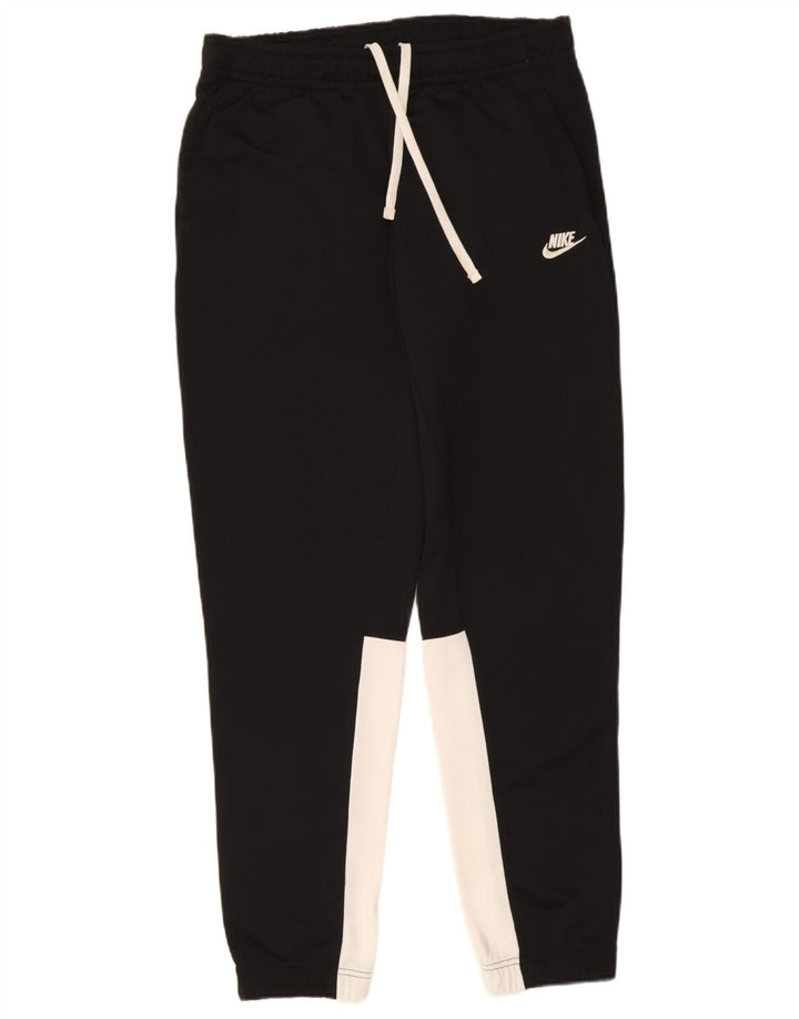 Nike Mens Tracksuit Trousers Joggers Large  Black Colourblock Polyester