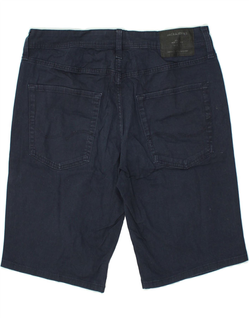 JACK & JONES Mens Regular Denim Shorts  Medium W30 Navy Blue Cotton | Vintage Jack & Jones | Thrift | Second-Hand Jack & Jones | Used Clothing | Messina Hembry 