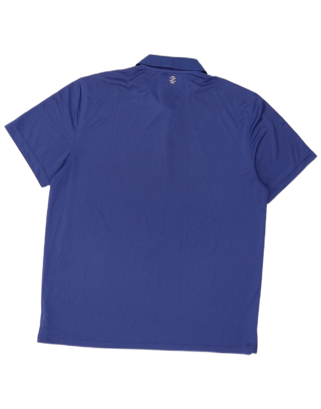 Izod Mens Polo Shirt Large Blue Polyester