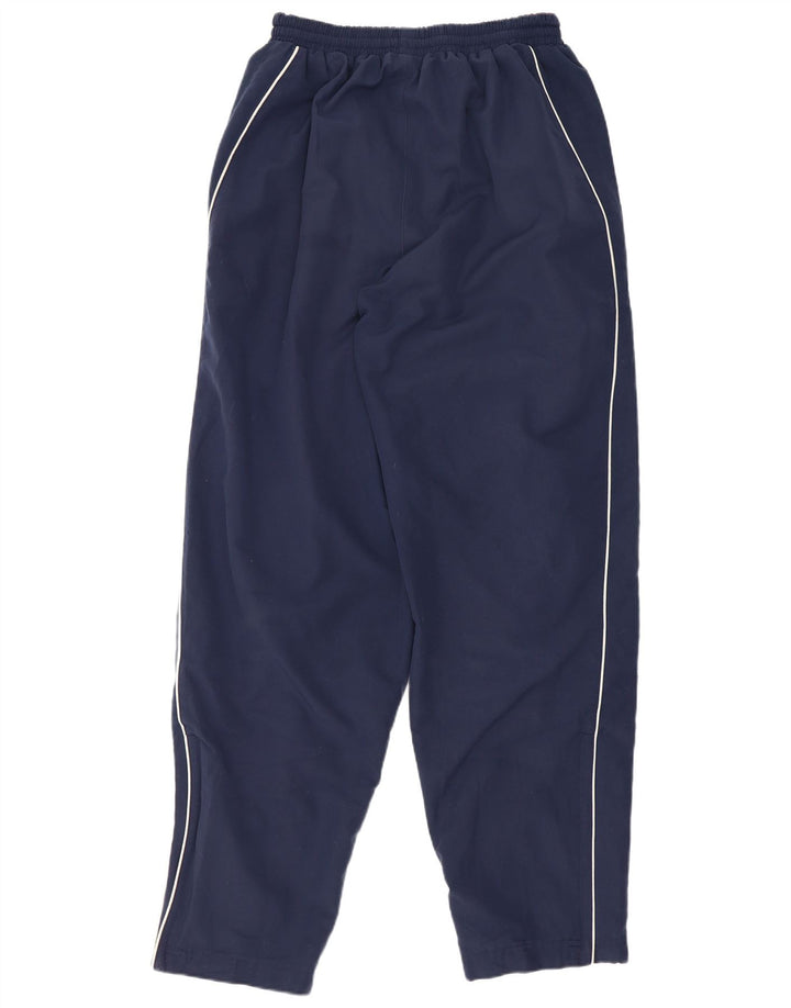 Umbro Mens Graphic Tracksuit Trousers Joggers Small Navy Blue Polyester