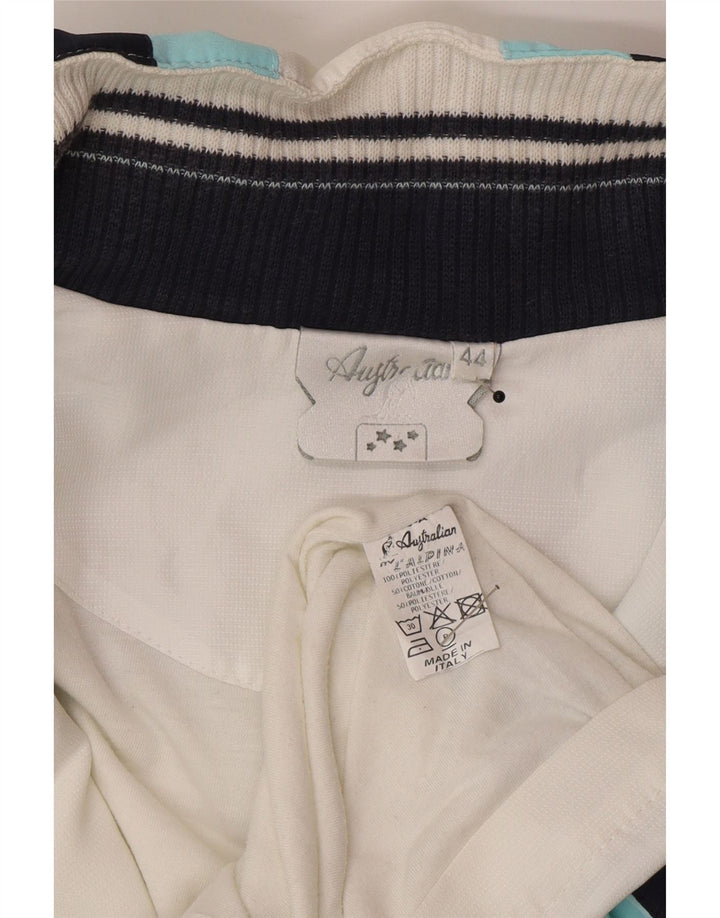 AUSTRALIAN L'ALPINA Womens Tracksuit Top Jacket IT 44 Medium White