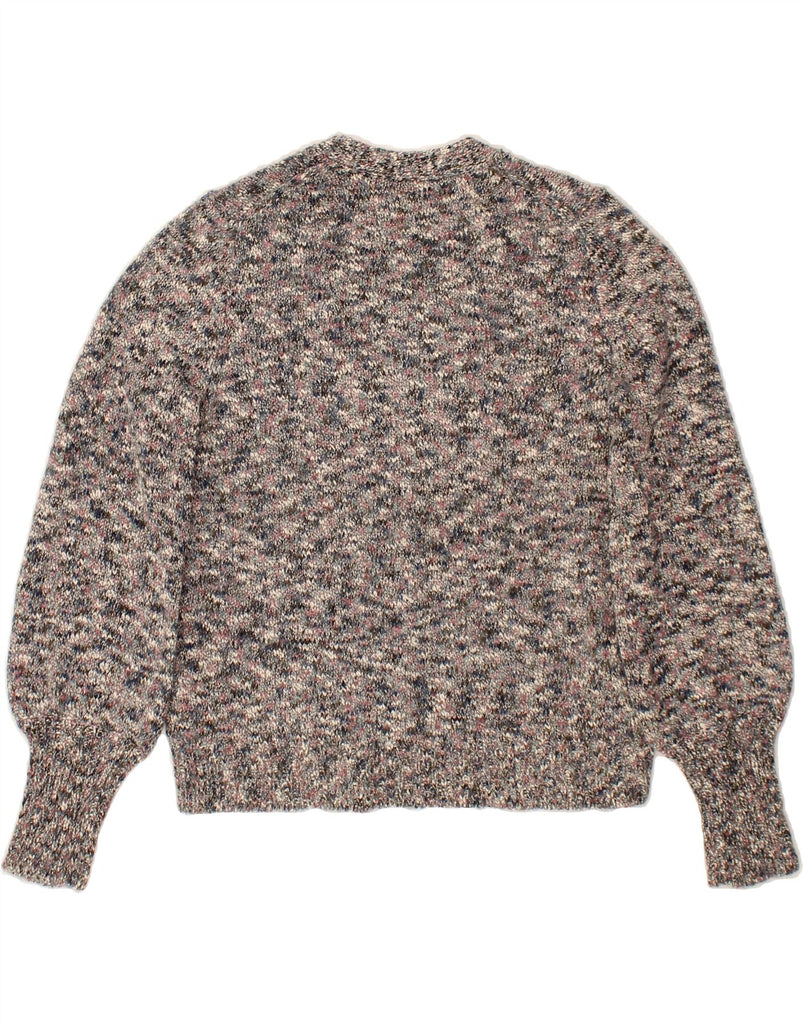 J. CREW Womens Cardigan Sweater UK 10 Small Multicoloured Flecked Cotton Vintage J. Crew and Second-Hand J. Crew from Messina Hembry 