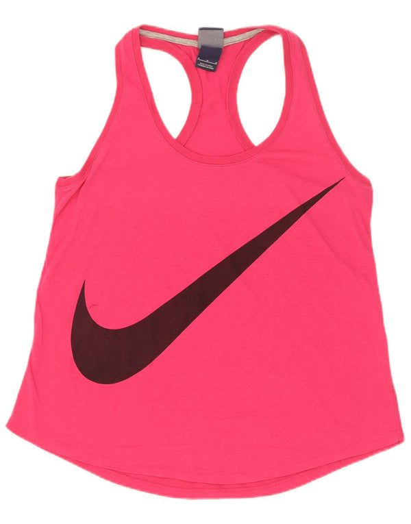 Nike Womens Graphic Vest Top UK 12 Medium Pink