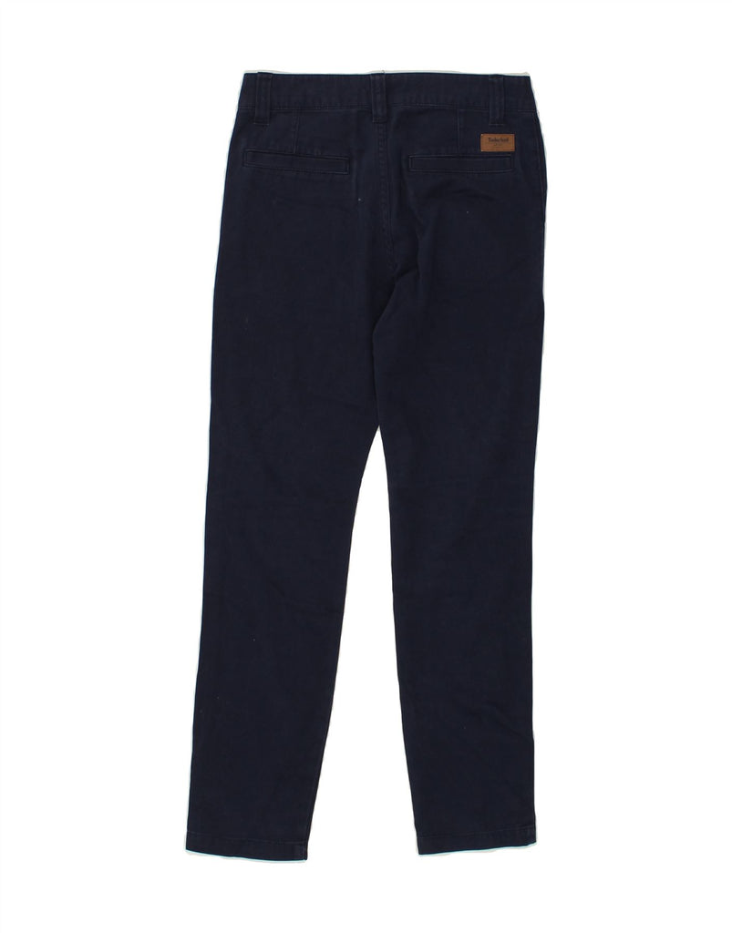 TIMBERLAND Boys Slim Chino Trousers 11-12 Years XS W24 L28 Navy Blue | Vintage Timberland | Thrift | Second-Hand Timberland | Used Clothing | Messina Hembry 