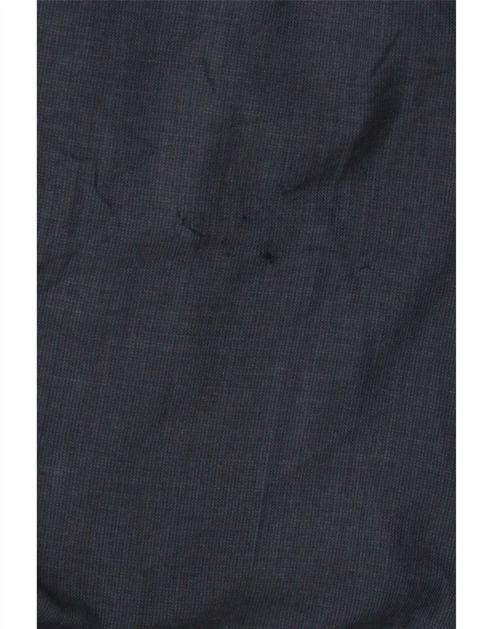 Marks & Spencer Mens Straight Suit Trousers W34 L29 Navy Blue Wool