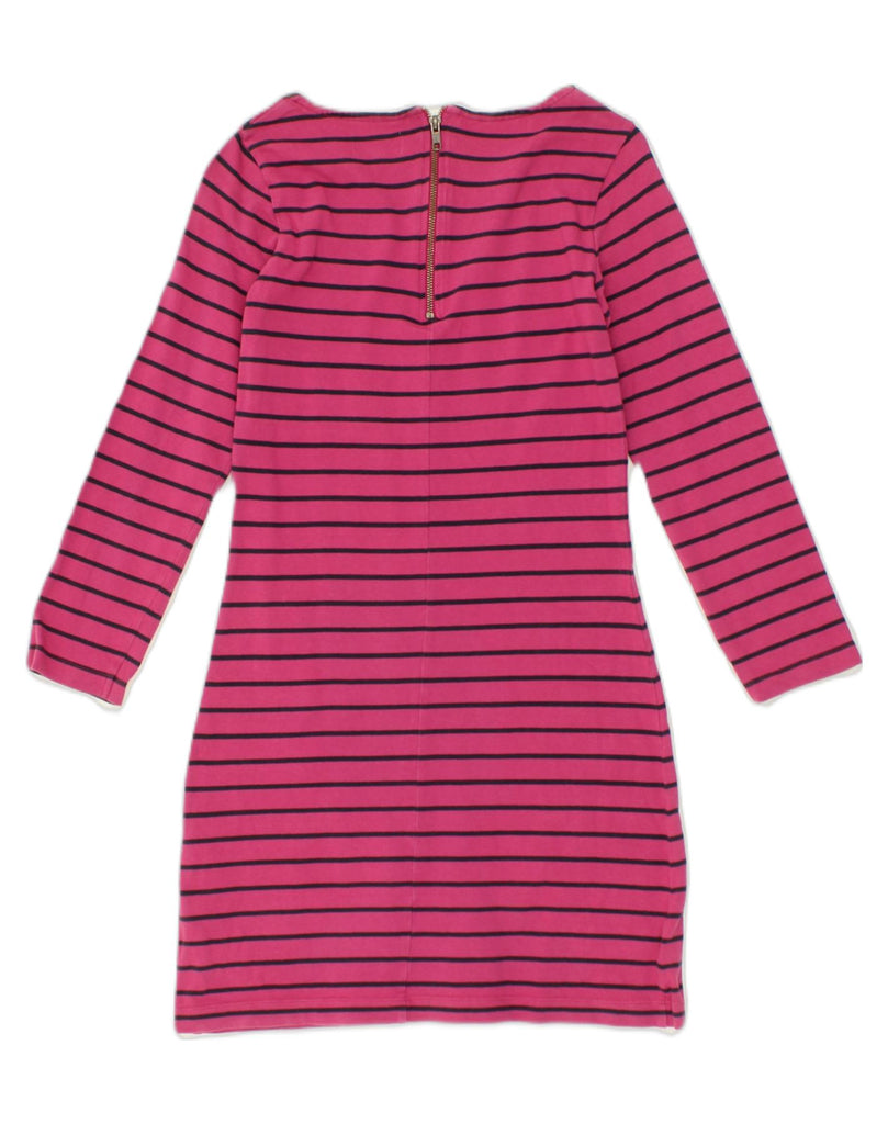 JACK WILLS Womens Long Sleeve T-Shirt Dress UK 6 XS  Pink Striped Cotton | Vintage Jack Wills | Thrift | Second-Hand Jack Wills | Used Clothing | Messina Hembry 