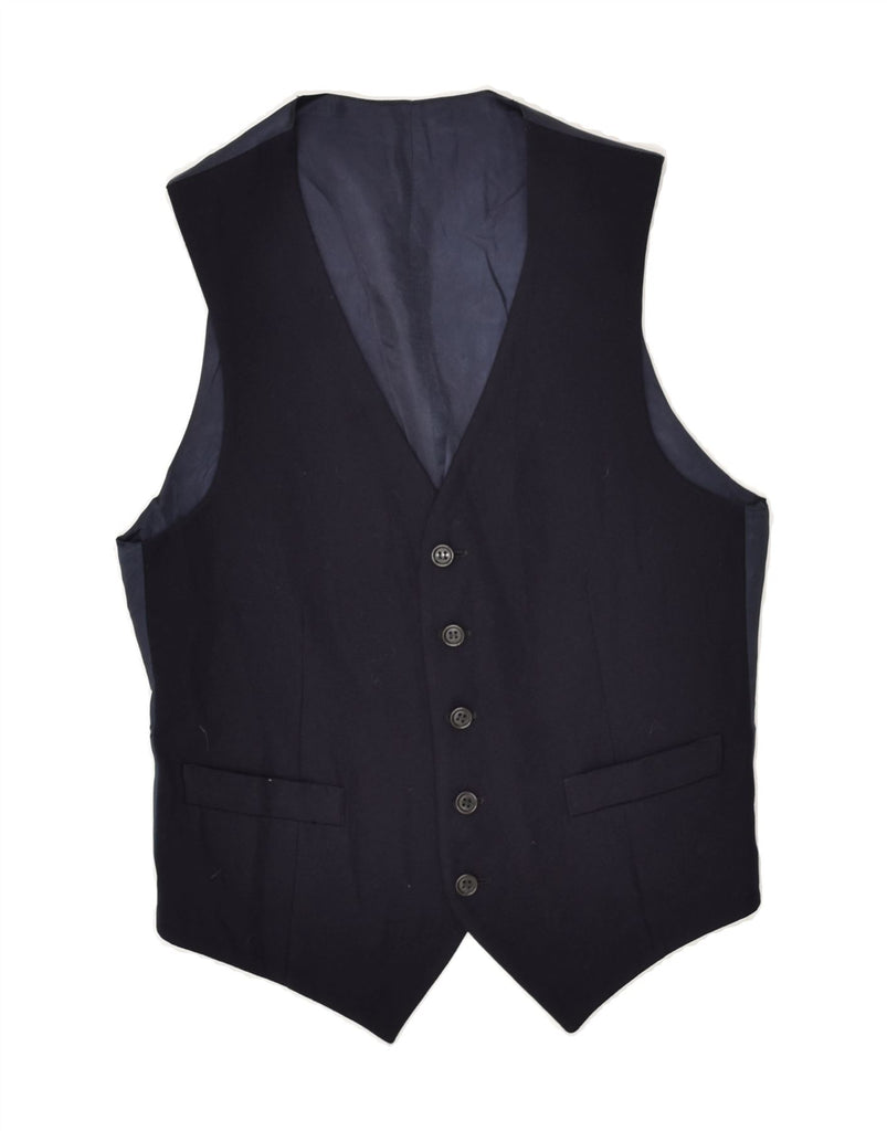 VINTAGE Mens Waistcoat IT 48 Small Navy Blue | Vintage Vintage | Thrift | Second-Hand Vintage | Used Clothing | Messina Hembry 