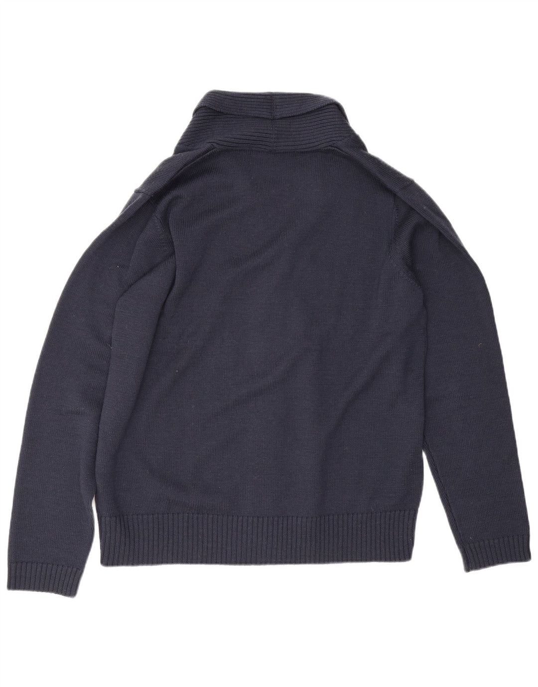 LIU JO Mens Cardigan Sweater XL Navy Blue Wool