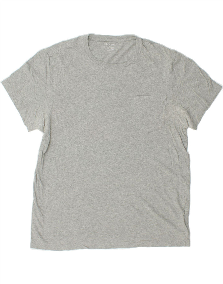 J. CREW Mens Slim T-Shirt Top XL Grey Cotton Vintage J. Crew and Second-Hand J. Crew from Messina Hembry 