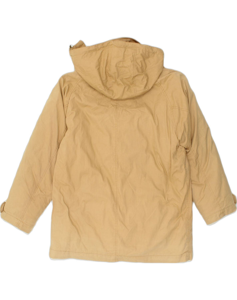 MARINA YACHTING Mens Hooded Windbreaker Jacket IT 50 Large Beige Cotton | Vintage Marina Yachting | Thrift | Second-Hand Marina Yachting | Used Clothing | Messina Hembry 