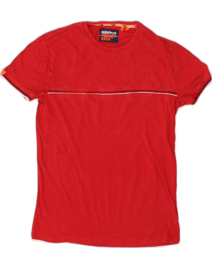 SUPERDRY Mens T-Shirt Top Small Red Cotton | Vintage Superdry | Thrift | Second-Hand Superdry | Used Clothing | Messina Hembry 