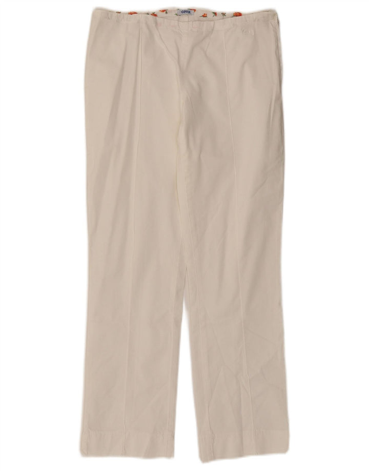 Onyx Womens Straight Casual Trousers W28 L25 White