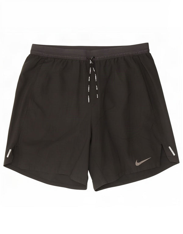 Nike Womens Dri Fit Sport Shorts UK 12 Medium Black Polyester