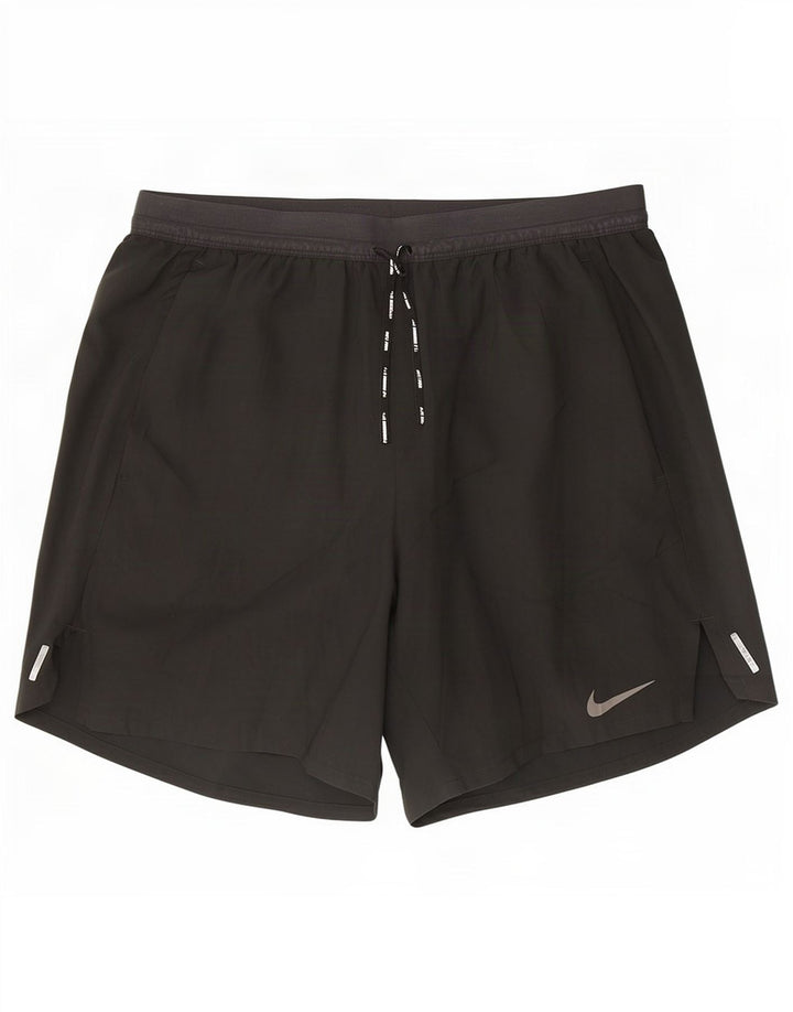 Nike Womens Dri Fit Sport Shorts UK 12 Medium Black Polyester
