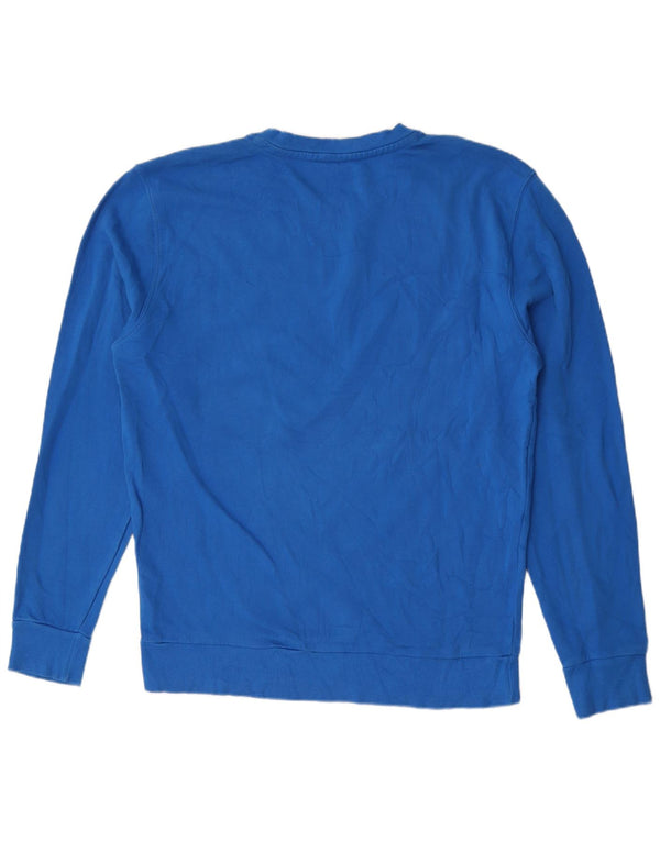 North Sails Mens Graphic Sweatshirt Jumper Large Blue Cotton