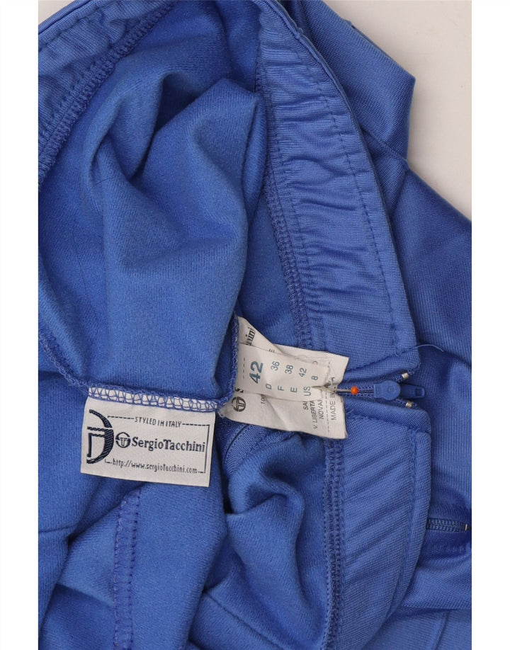 SERGIO TACCHINI Womens Tracksuit Trousers IT 42 Medium  Blue Polyester Vintage Sergio Tacchini and Second-Hand Sergio Tacchini from Messina Hembry 