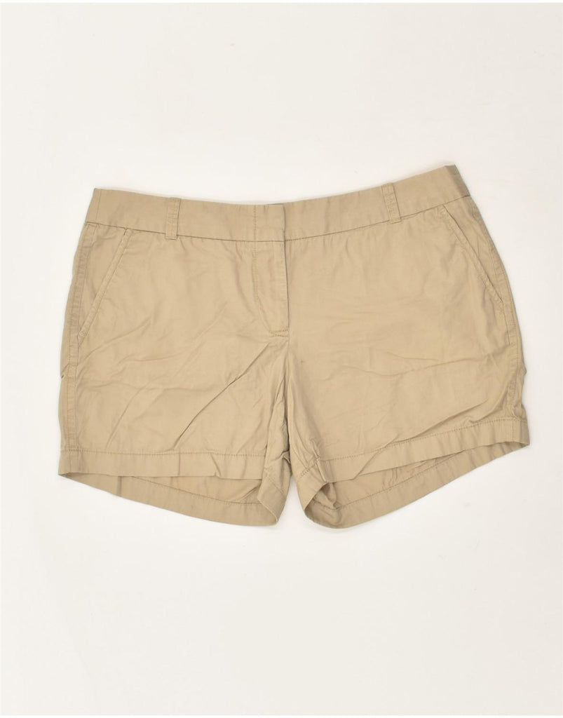 J. CREW Womens Broken In Chino Shorts US 12 Large W35 Beige Cotton | Vintage J. Crew | Thrift | Second-Hand J. Crew | Used Clothing | Messina Hembry 