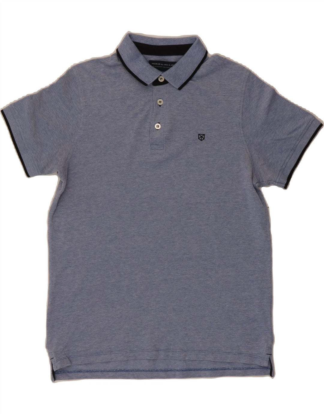 JACK & JONES Mens Polo Shirt Medium Blue Cotton Vintage Jack & Jones and Second-Hand Jack & Jones from Messina Hembry 