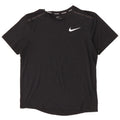 Nike Mens Dri Fit T-Shirt Top Medium Black Polyester