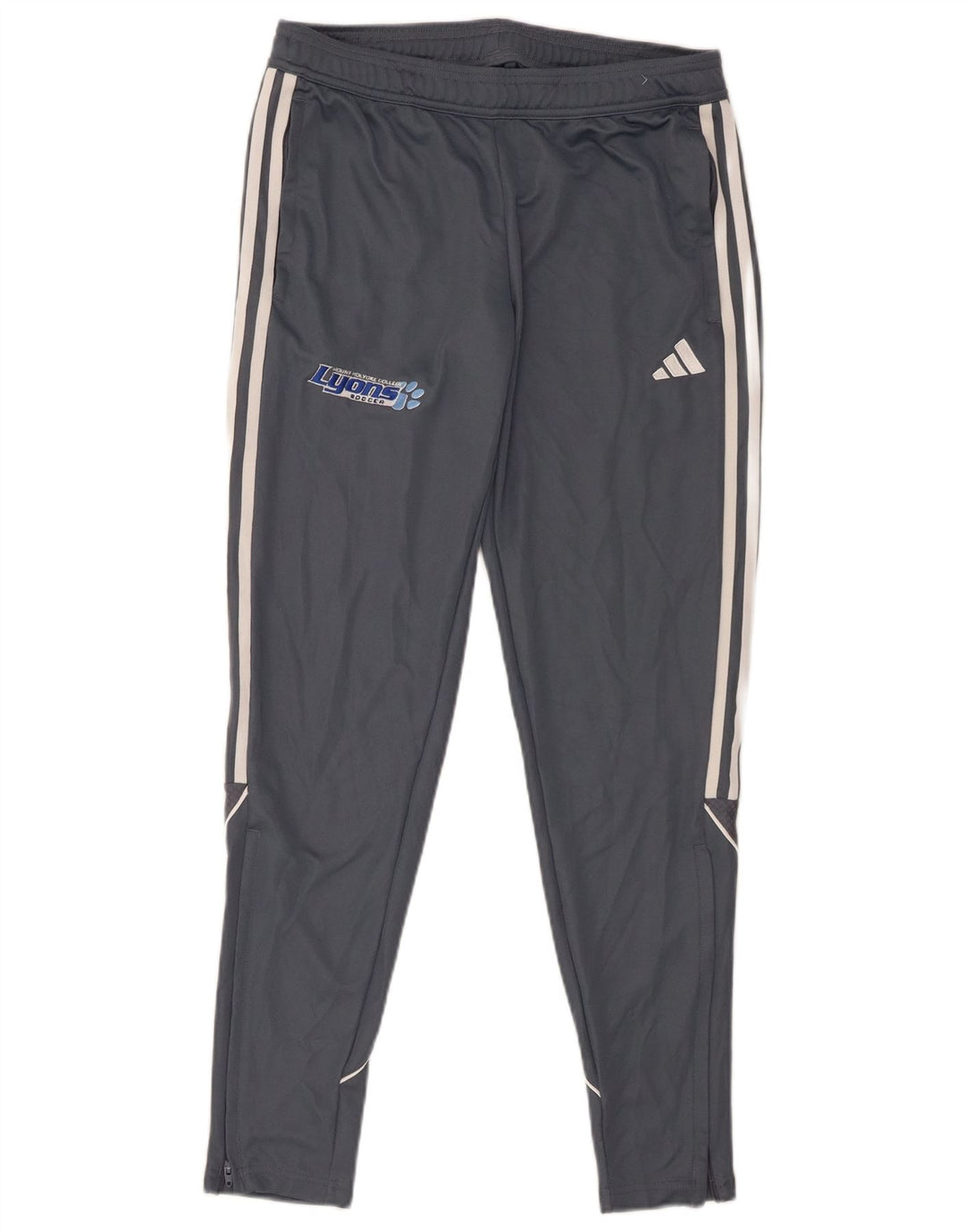 Adidas Womens Graphic Tracksuit Trousers UK 12/14 Medium Grey