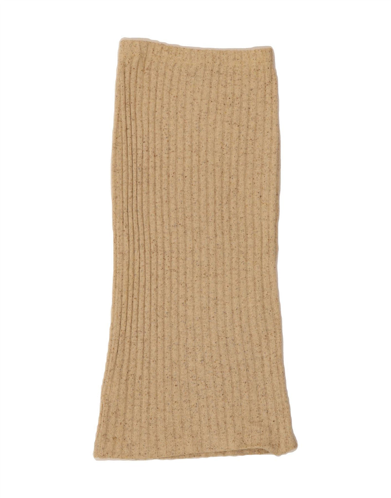 NEWPENNY Womens Knit Maxi Skirt Medium W30  Beige Flecked Wool Vintage Newpenny and Second-Hand Newpenny from Messina Hembry 