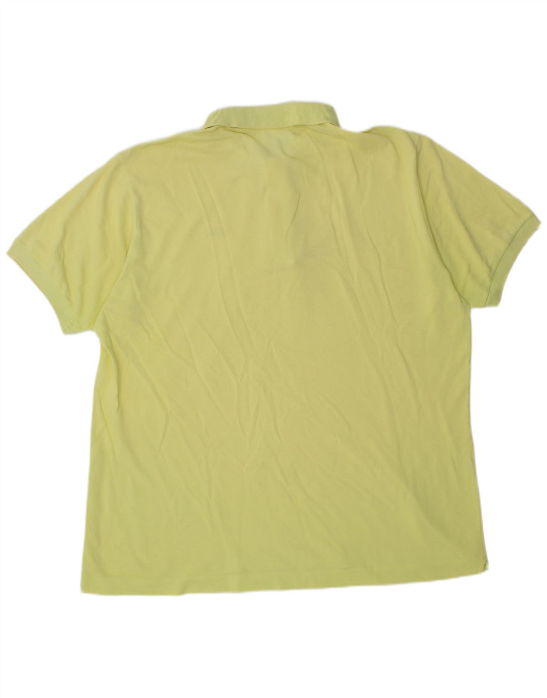 LACOSTE Mens Polo Shirt Size 6 XL Yellow Cotton