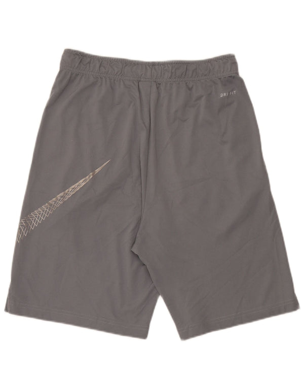 Nike Mens Dri Fit Graphic Sport Shorts Medium Grey Polyester