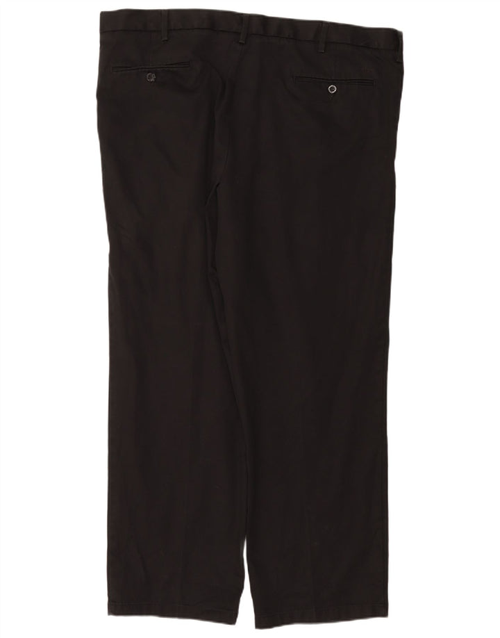 DOCKERS Mens Classic Fit Pegged Chino Trousers W42 L32 Black Cotton