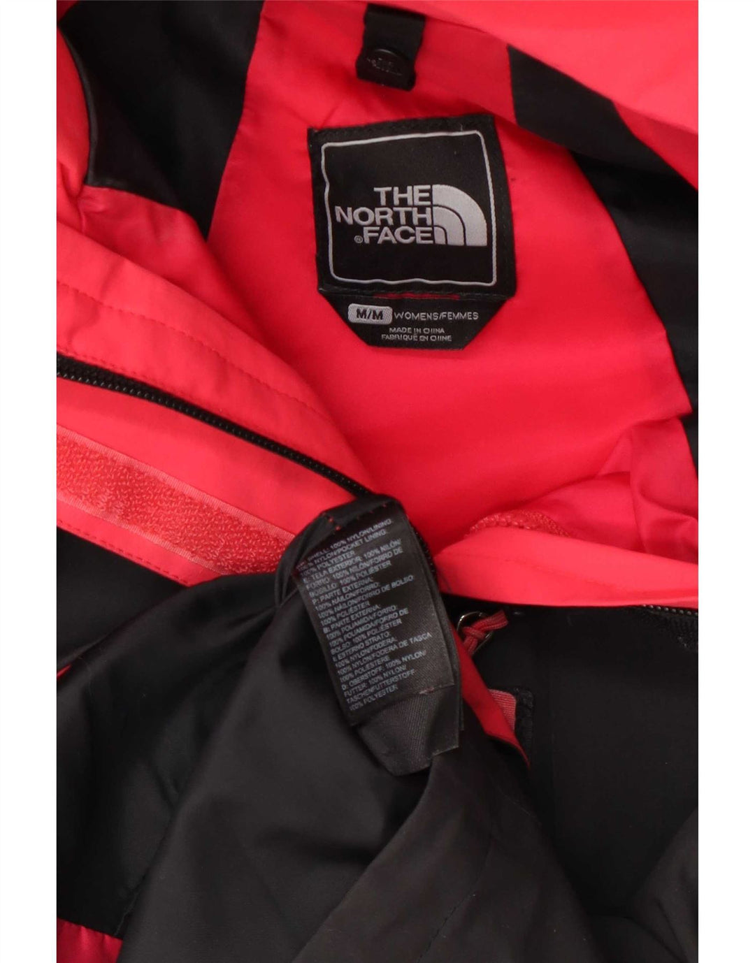 The North Face Womens Hyvent Rain Jacket UK 14 Medium Grey Colourblock