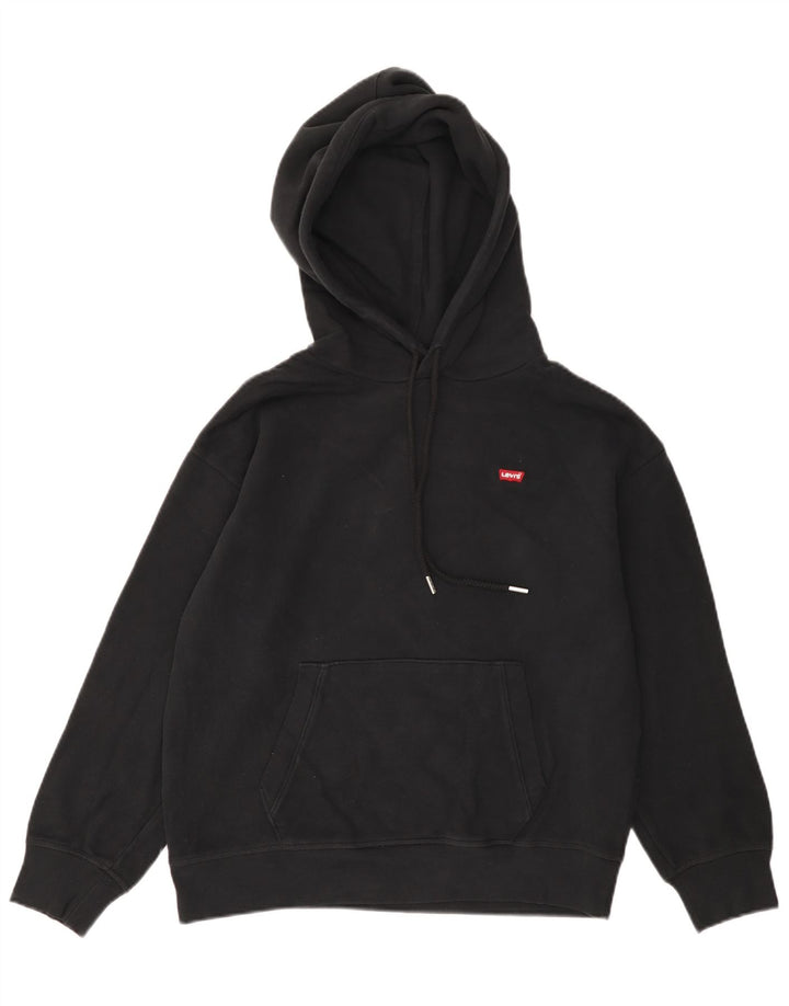 Levi's Mens Hoodie Jumper Small Black Cotton